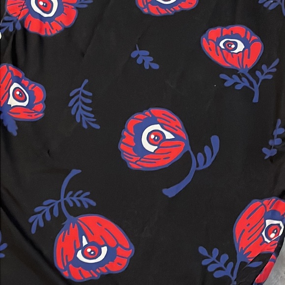 KINWAMONSTER Retired ‘Poppies’ Print Button Up Unisex Shirt - Picture 5 of 8